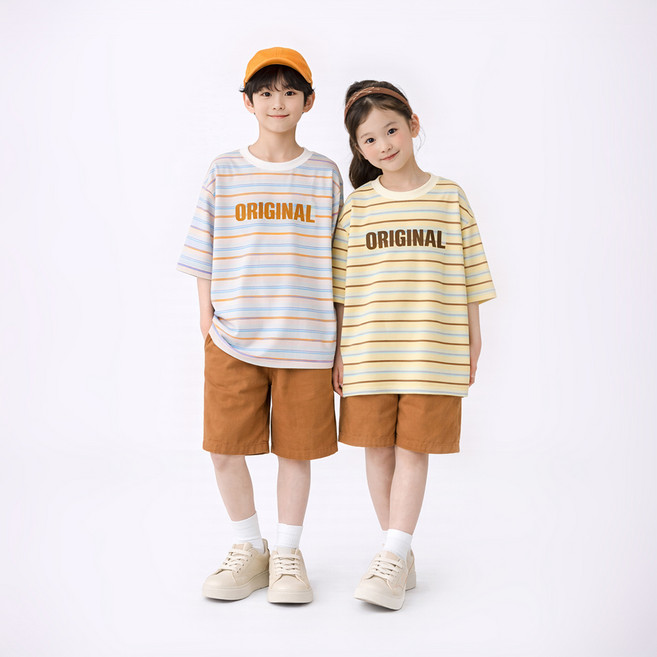 Rossi & Low 青少年 兒童寬版基本款夏季短褲