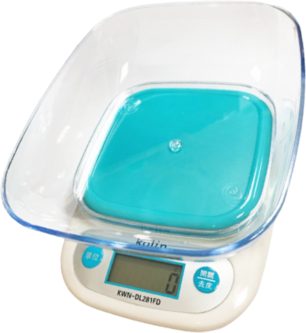 Kolin 歌林 食物料理秤, 白色 + 黃綠色, KWN-DL281FD