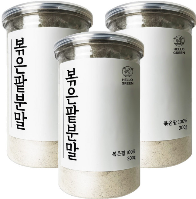 헬로우그린 볶은 팥 분말, 300g, 3개