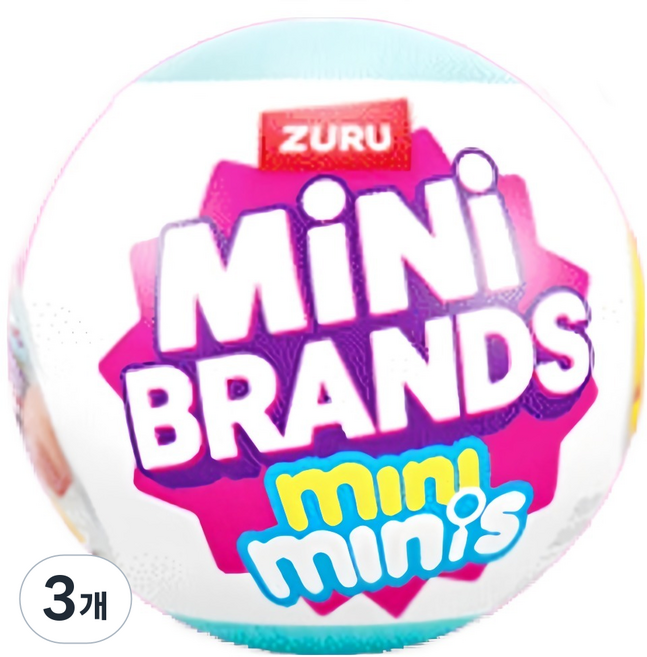Mini Brands (股)I-Vision Minimini's 食物道具 食物迷你道具 公仔 迷你模型 玩具 膠囊 扭蛋 玩具 隨機出貨, 3個
