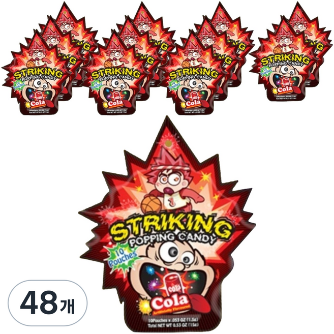 스트라이킹 팝핑캔디 콜라맛, 48개, 15g