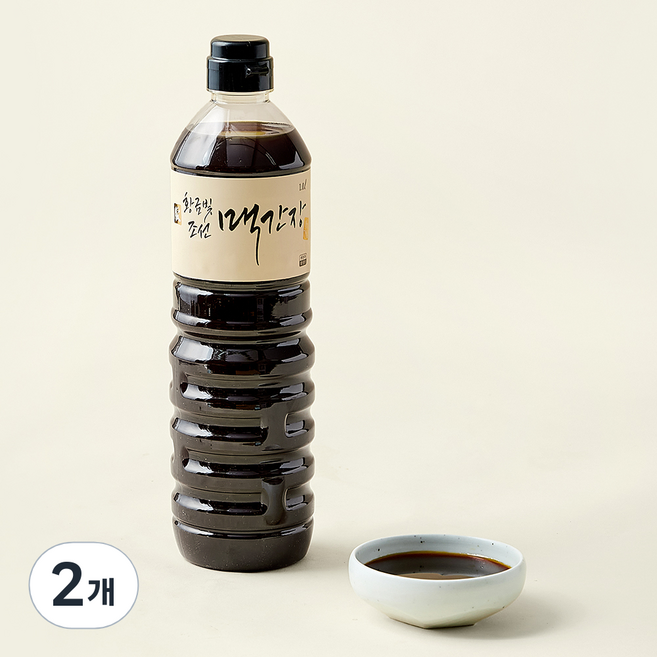 영농조합법인한국맥꾸룸 전통식품 인증 황금빛 조선 맥간장, 1L, 2개