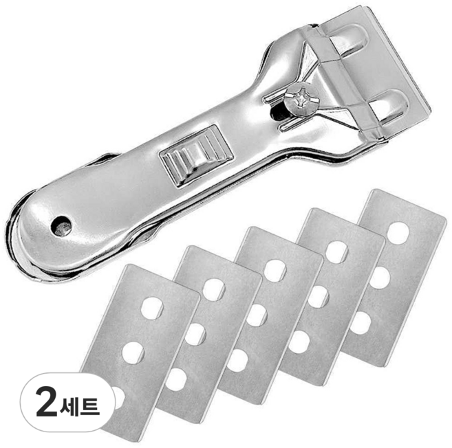 코멧 인덕션 스크래퍼 + 리필칼날 5p 세트, 2세트