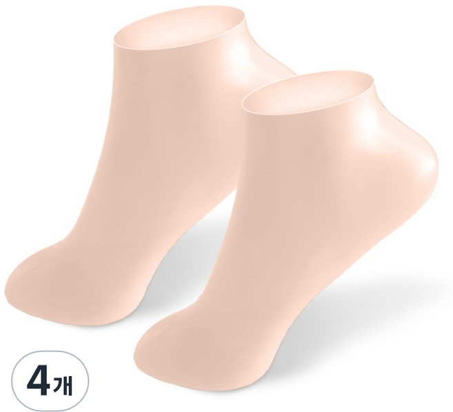 Some's Mine 矽膠襪型足膜 膚色, 4個, 1入, 100g