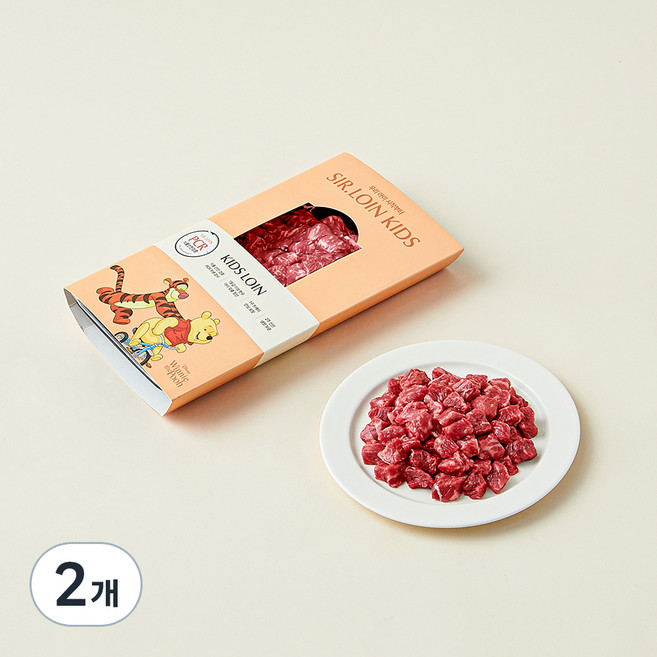 설로인 한우 1++(7) 키즈로인 설도 요리용 (냉장), 150g, 2개