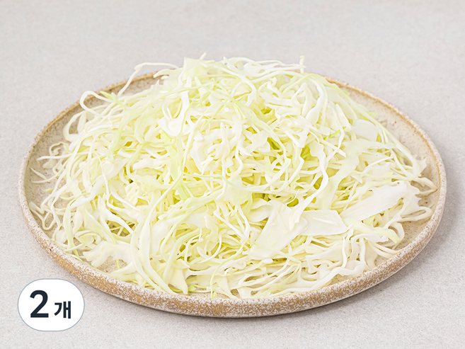 국내산 친환경 양배추채, 200g, 2개