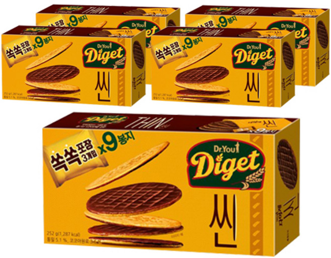 닥터유 다이제 씬, 252g, 5개