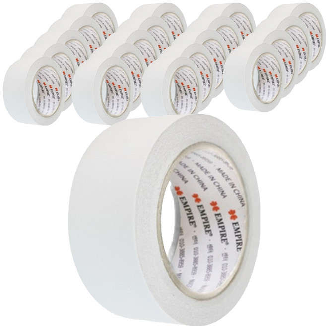 엠파이어 양면테이프 48mm x 30m, 화이트 반투명, 20개입