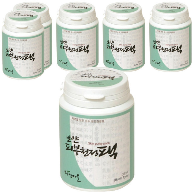 Jayeonmaeul 뽀얀 피부 청정팩 워시오프, 1개입, 6개