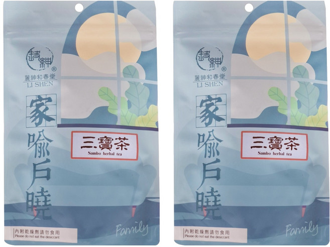 麗紳和春堂 三寶茶, 10包, 6g, 2袋
