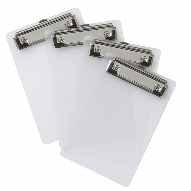 코지앤드 A6 미니 클립보드, 화이트, 4개