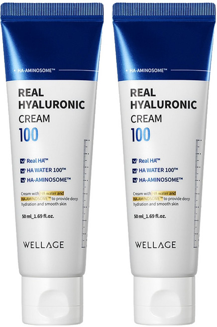 WELLAGE 唯拉珠 玻尿酸高保濕護膚乳, 50ml, 2條