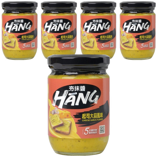 CHEF'S CHOICE 美味大師 夯抹醬 起司大蒜風味, 220g, 5罐