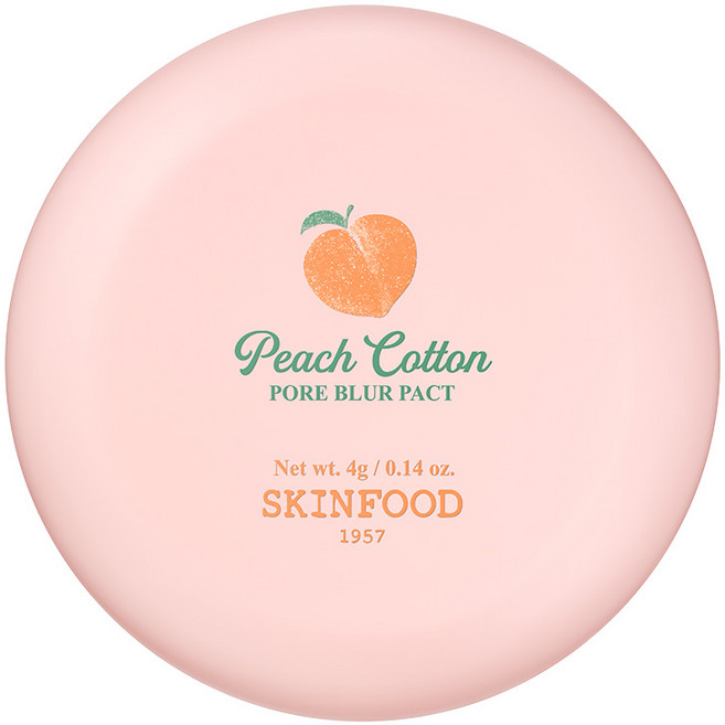 스킨푸드 피치뽀송 포어 블러 팩트 4g, 혼합색상, 1개