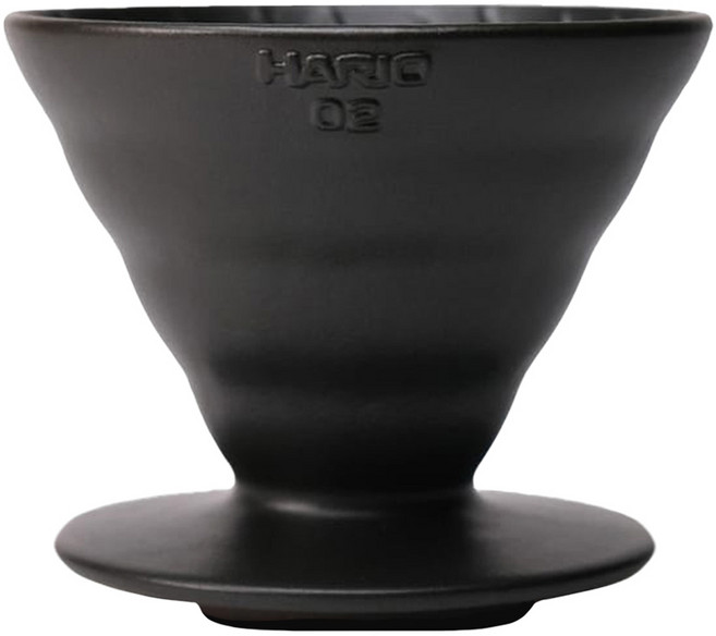 HARIO 好璃奧 濾杯EX V60霧黑 02磁石, 1個, 濾杯, 1~4杯