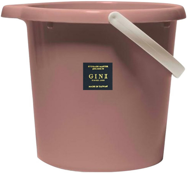 GINII 基尼 質感加厚手提水桶 3L 339g L22xW21.1xH18.4cm, 香頌粉色, 1個