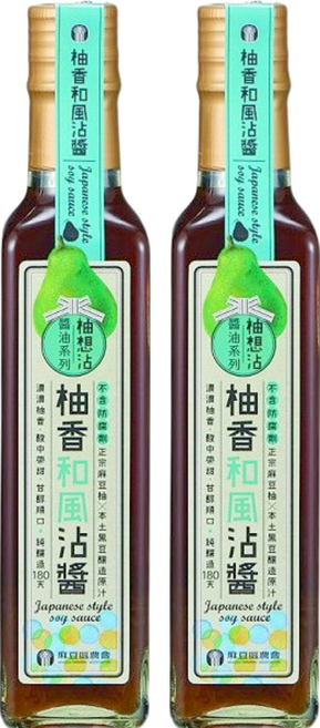 麻豆區農會 柚香和風沾醬, 230ml, 2瓶
