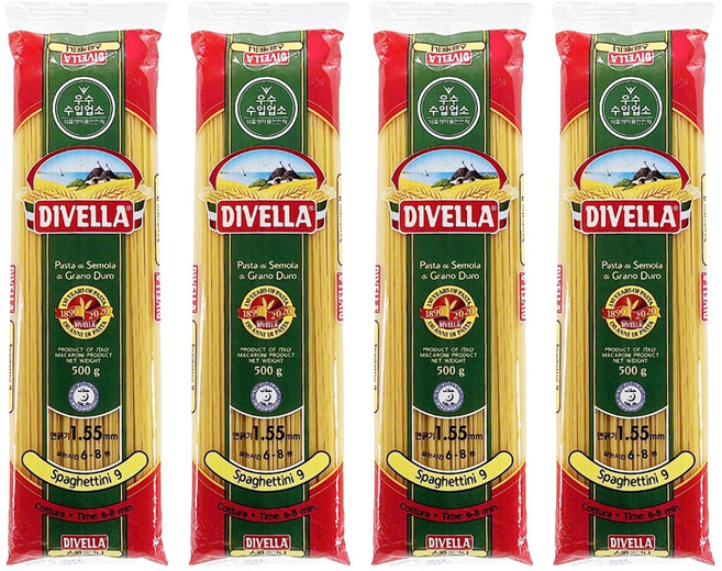 DIVELLA 德威樂 new 義大利細麵, 500g, 4個