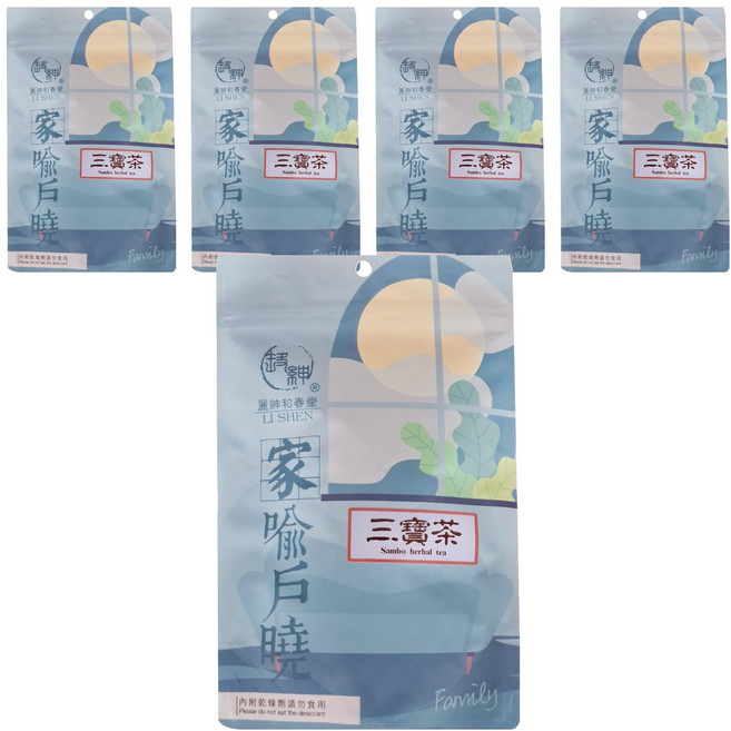 麗紳和春堂 三寶茶, 10包, 6g, 5袋