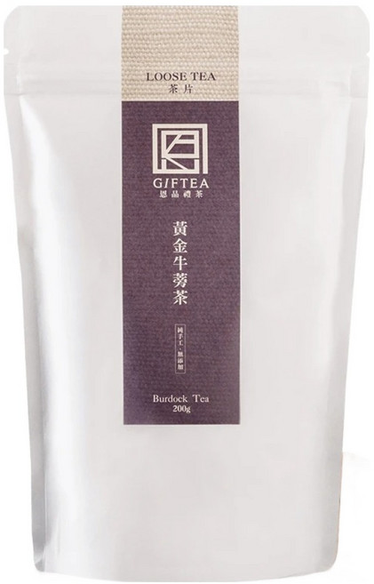 恩品禮茶 100%台灣黃金牛蒡茶片, 200g, 1入, 1包