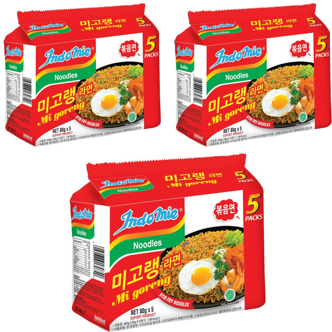인도미 미고랭 라면, 15개