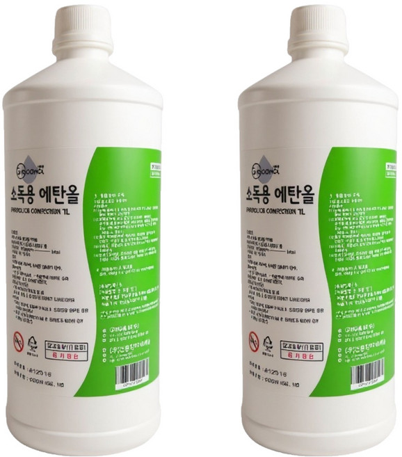 그래콜 구미 소독용 에탄올, 2개, 1L
