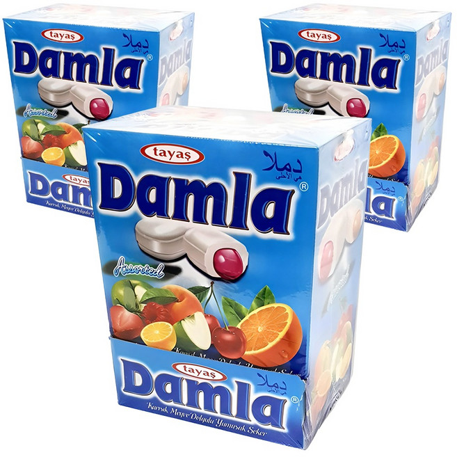 담라 어소티드 소프트캔디 블루, 2kg, 3개