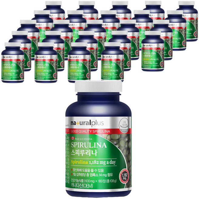 naturalplus 螺旋藻, 180錠, 25個