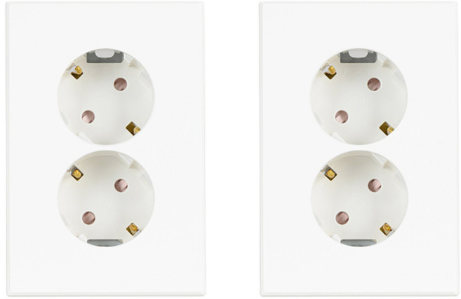 틸인스 2구 콘센트, 2개