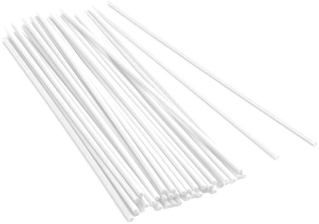 제로캔들 고압축 섬유 디퓨저 리드 스틱, 화이트, 100개, 100개