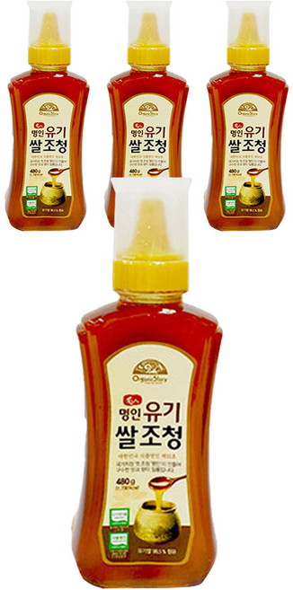 오가닉스토리 유기 쌀 조청, 480g, 4개