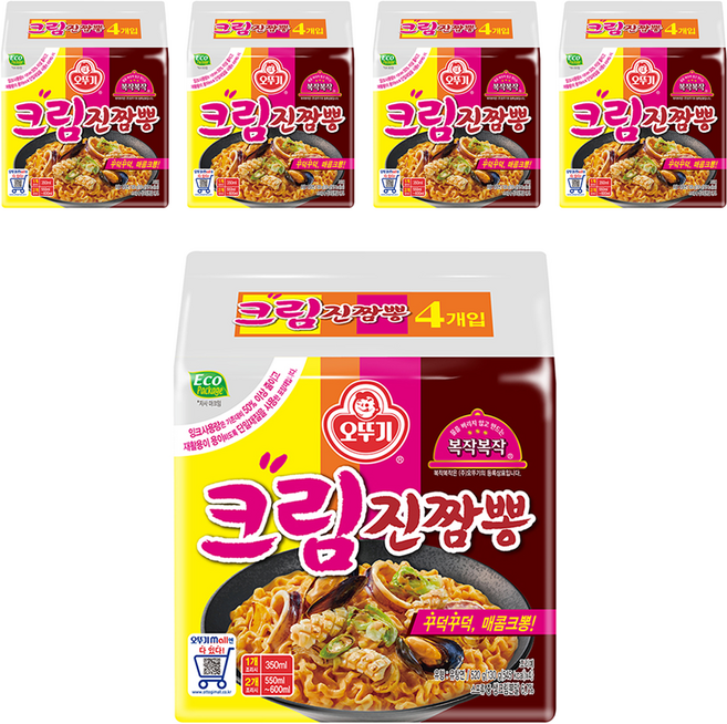 오뚜기 크림진짬뽕 130g, 20개