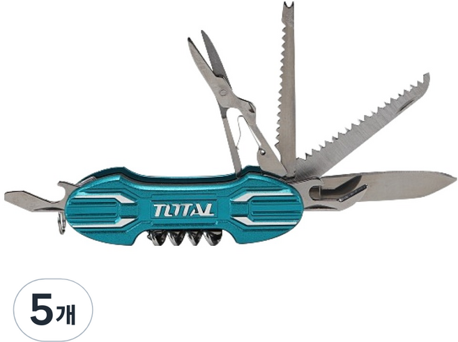 토탈툴스 휴대용 멀티툴 맥가이버칼, 5개