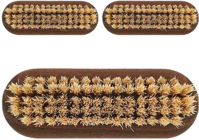 Andree Jardin 白蠟木指甲清潔刷具 鬃毛 9 x 3 x 3cm, 7011, 3個