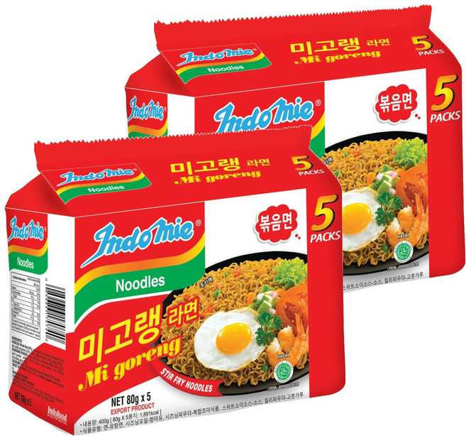 인도미 미고랭 라면, 10개