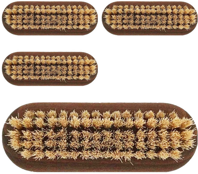 Andree Jardin 白蠟木指甲清潔刷具 鬃毛 9 x 3 x 3cm, 7011, 4個
