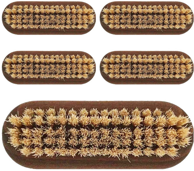 Andree Jardin 白蠟木指甲清潔刷具 鬃毛 9 x 3 x 3cm, 7011, 5個