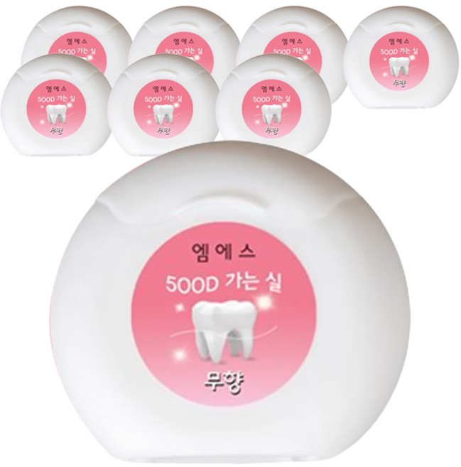 엠에스덴탈 치실 무향, 8개입, 1개