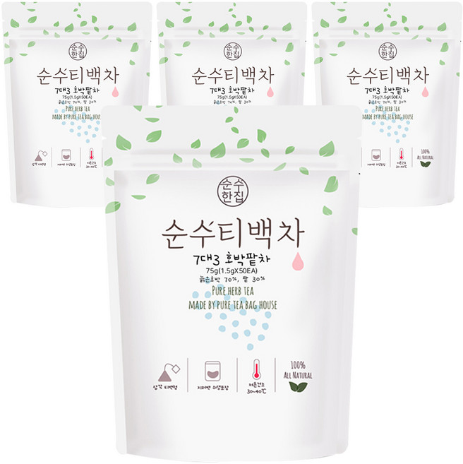 순수한집 7대3 호박팥차, 1.5g, 50개입, 4개