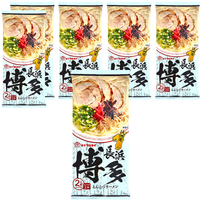 MARUTAI 丸太 博多豚骨拉麵 185g, 6包