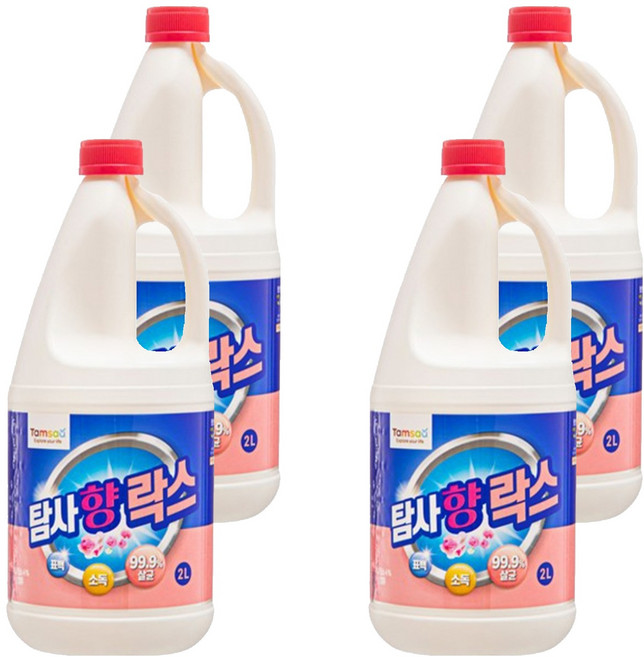 Tamsaa 香味漂白水, 4瓶, 2L