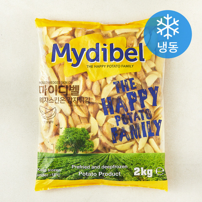 마이디벨 웨지감자 스킨온 (냉동), 2kg, 1개