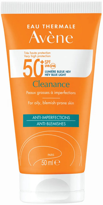 Avene 雅漾 超能控油清爽防曬液SPF50+, 50ml, 1罐