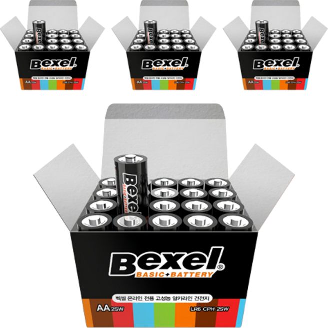 SM Bexel Basic Plus 鹼性AA電池, 20入, 4個