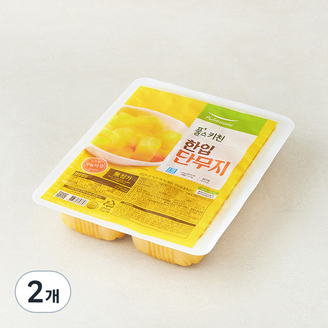 풀무원 한입 단무지, 2kg, 2개