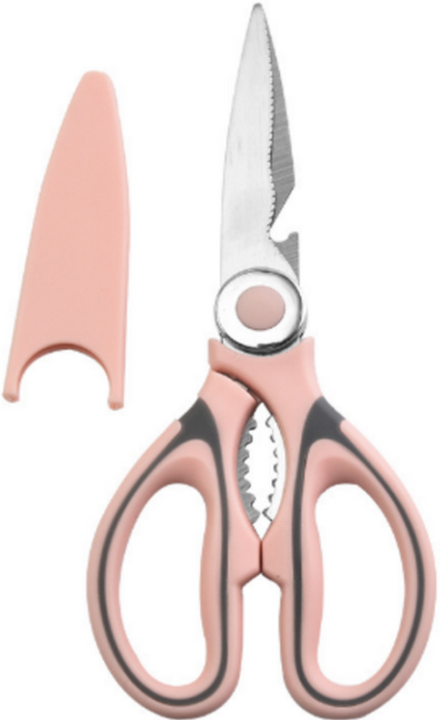 꽁쏘 업소용 다용도 주방가위, 핑크, 1개