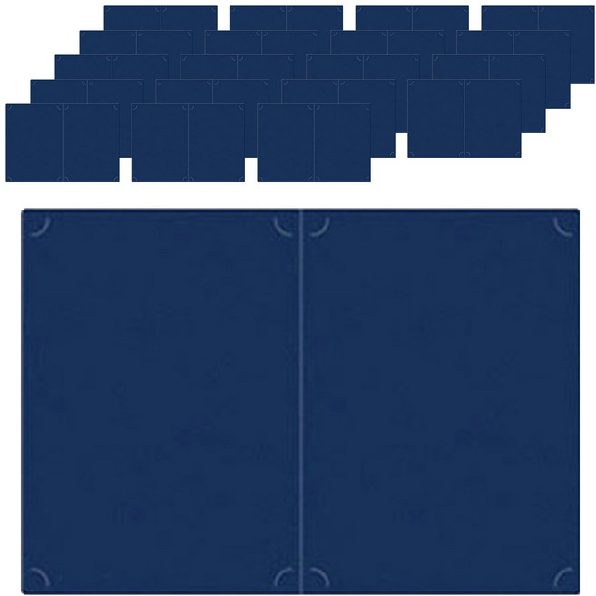 매직패브릭 종이상장 케이스 끼움식 A4 무지 220g, 청색, 20개