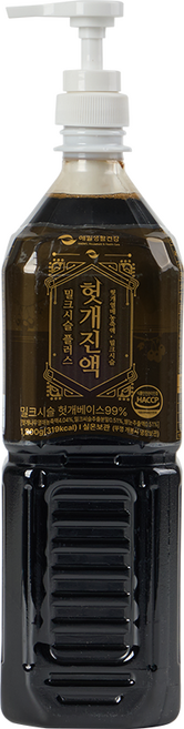 해밀생활건강 밀크시슬 플러스 헛개진액 1.2kg + 식품전용 펌핑기 세트, 1세트
