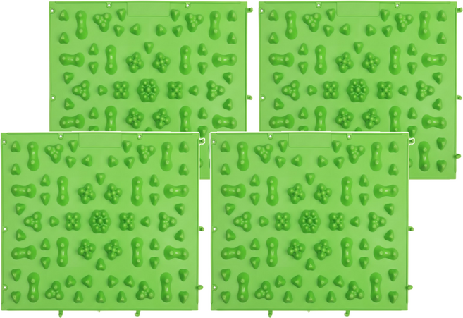 腳底按摩器 尖頭升級款 4個, 綠色, 1組