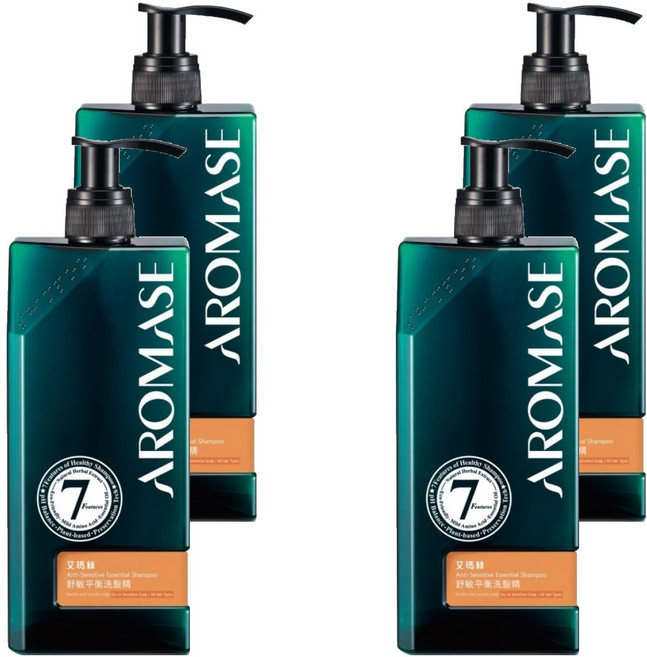 AROMASE 艾瑪絲 舒敏平衡洗髮精 適用一般髮質/中乾性/敏感性頭皮者, 400ml, 4件